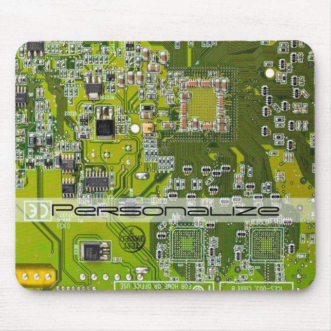 Printed Circuit Assembly PCB Green Circuit Board 2 Mouse Pad (Front)