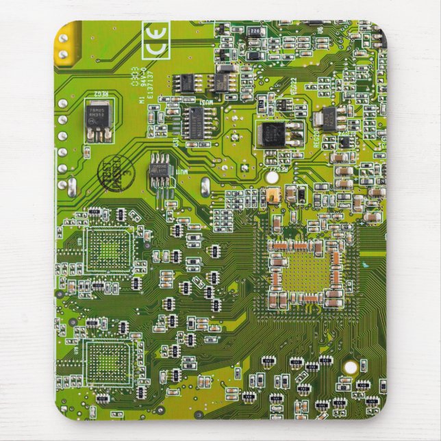 Printed Circuit Assembly PCB Green Circuit Board 2 Mouse Pad (Front)