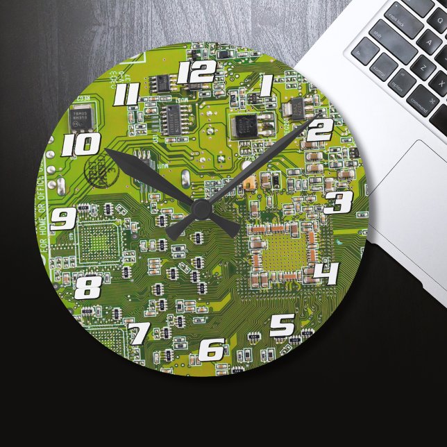 Printed Circuit Assembly PCB Green Circuit Board 2 Round Clock (Creator Uploaded)