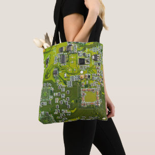 Printed Circuit Assembly PCB Green Circuit Board 2 Tote Bag