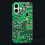 Printed Circuit Assembly PCB Green Circuit Board iPhone 16 Case<br><div class="desc">PCB Circuit Board gifts for geeks or gifts for nerds. Here's one for the Computer Nerd or Geeks in all of us. Geek Out your Nerd with this Printed Circuit Assembly PCB Electronic Circuit Board. This is a close up picture of a Printed Circuit Assembly PCB or electronic circuit board....</div>