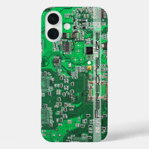 Printed Circuit Assembly PCB Green Circuit Board iPhone 16 Plus Case