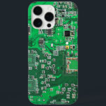 Printed Circuit Assembly PCB Green Circuit Board iPhone 16 Pro Max Case<br><div class="desc">PCB Circuit Board gifts for geeks or gifts for nerds. Here's one for the Computer Nerd or Geeks in all of us. Geek Out your Nerd with this Printed Circuit Assembly PCB Electronic Circuit Board. This is a close up picture of a Printed Circuit Assembly PCB or electronic circuit board....</div>