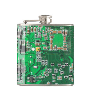 Printed Circuit Assembly PCB Green Circuit Board Hip Flask