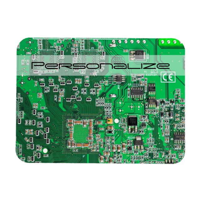 Printed Circuit Assembly PCB Green Circuit Board Magnet (Horizontal)