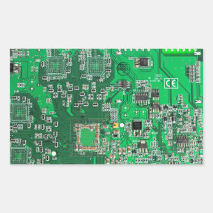 Printed Circuit Assembly PCB Green Circuit Board Rectangular Sticker