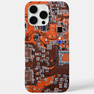 Printed Circuit Assembly PCB Orange Circuit Board iPhone 16 Pro Max Case