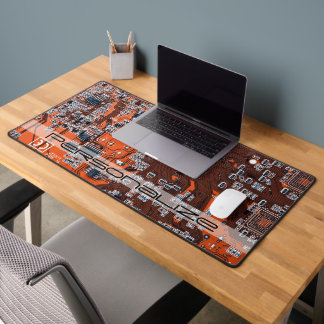 Printed Circuit Assembly PCB Orange Circuit Board Desk Mat