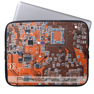 Printed Circuit Assembly PCB Orange Circuit Board Laptop Sleeve