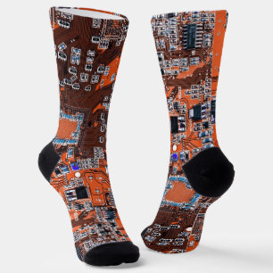 Printed Circuit Assembly PCB Orange Circuit Board Socks
