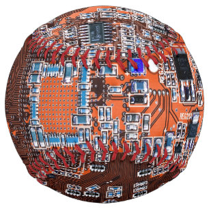 Printed Circuit Assembly PCB Orange Circuit Board Softball