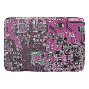 Printed Circuit Assembly PCB Purple Circuit Board Bath Mat