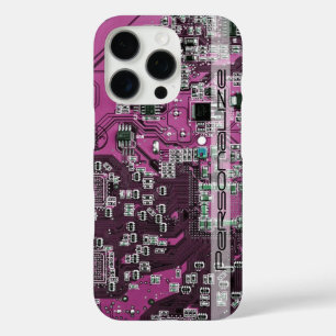Printed Circuit Assembly PCB Purple Circuit Board iPhone 16 Pro Case