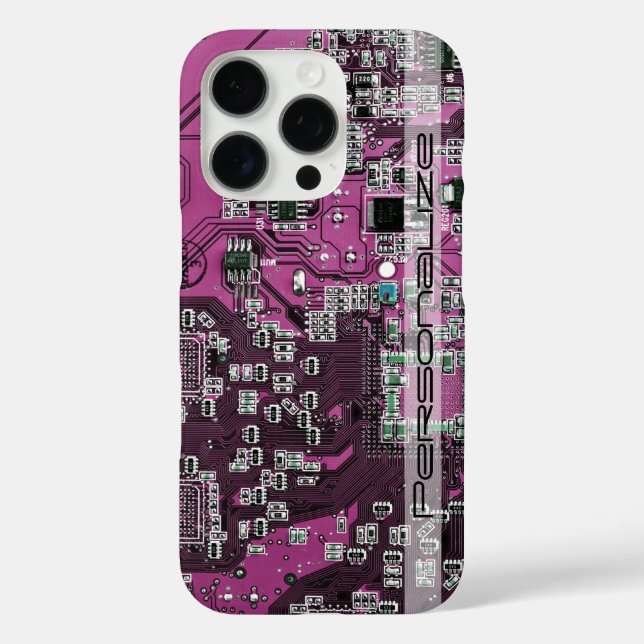 Printed Circuit Assembly PCB Purple Circuit Board Case-Mate iPhone Case (Back)