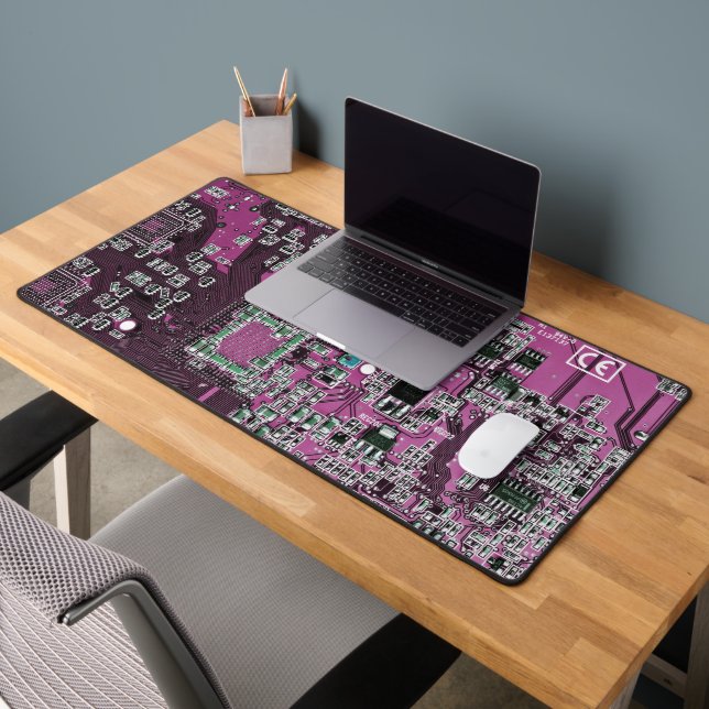 Printed Circuit Assembly PCB Purple Circuit Board Desk Mat (Office 2)