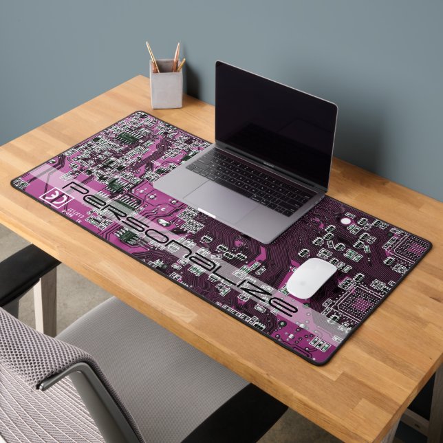 Printed Circuit Assembly PCB Purple Circuit Board Desk Mat (Office 2)