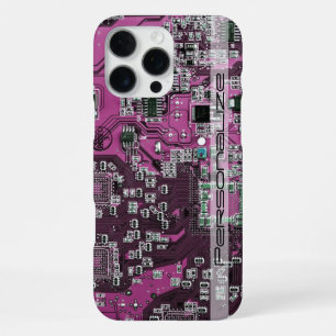 Printed Circuit Assembly PCB Purple Circuit Board iPhone 16 Pro Max Case