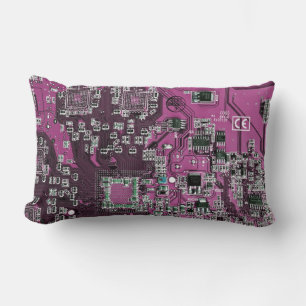 Printed Circuit Assembly PCB Purple Circuit Board Lumbar Cushion