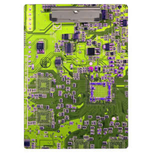 Printed Circuit Assembly PCB Yellow Circuit Board Clipboard