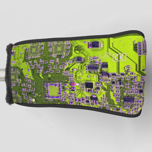 Printed Circuit Assembly PCB Yellow Circuit Board Golf Head Cover (Front)