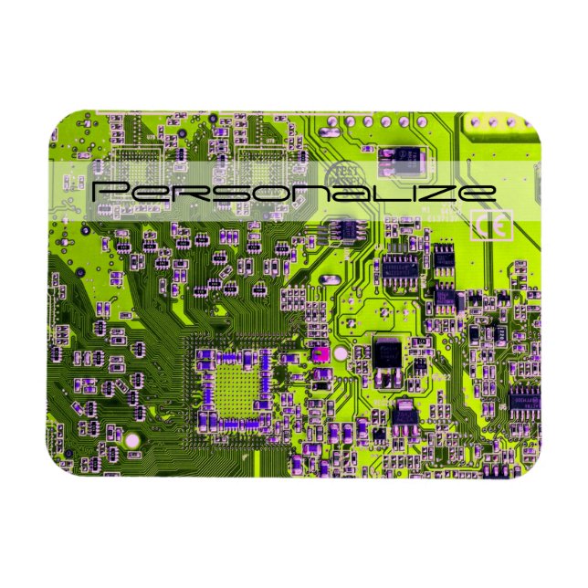 Printed Circuit Assembly PCB Yellow Circuit Board Magnet (Horizontal)