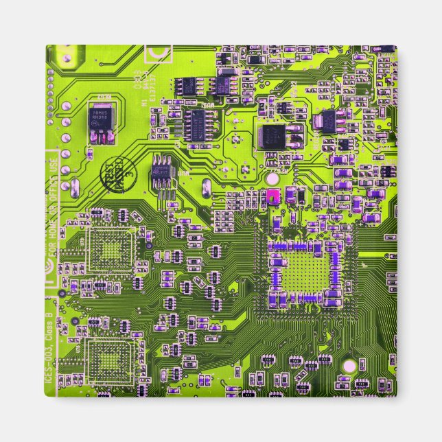 Printed Circuit Assembly PCB Yellow Circuit Board Magnet (Front)
