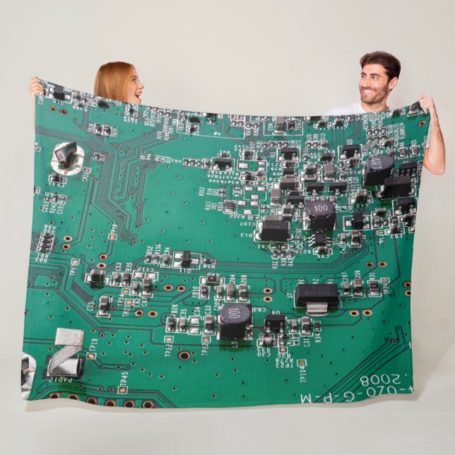 PRINTED CIRCUIT BOARD FLEECE BLANKET (In Situ)
