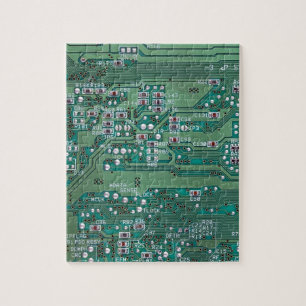 Printed circuit board jigsaw puzzle