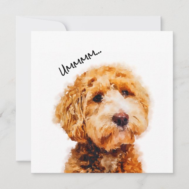 Printed Cute Poodle Dog Pattern (Front)