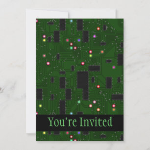 Printed Electronic Circuit Board Invitation