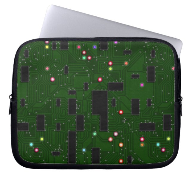 Printed Electronic Circuit Board Laptop Sleeve (Front)