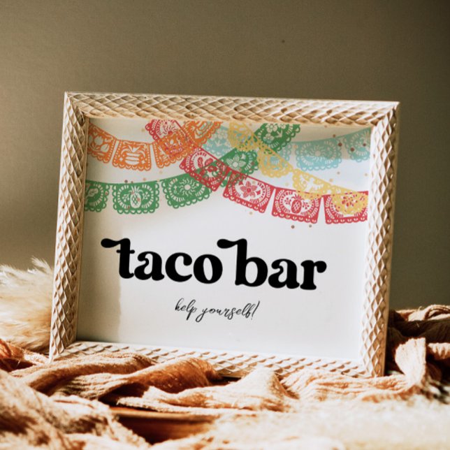 Printed Fiesta Taco Bar Sign (Creator Uploaded)