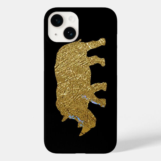 printed Golden Golor Rhino Case-Mate iPhone Case (Back)