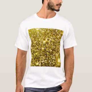 PRINTED GOLDEN WHITE T-SHIRT 