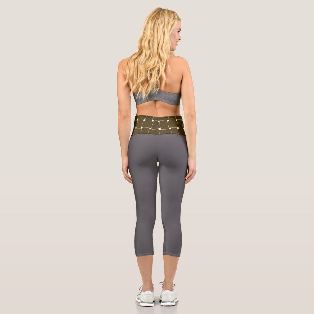 printed high waist capri leggings (Back)