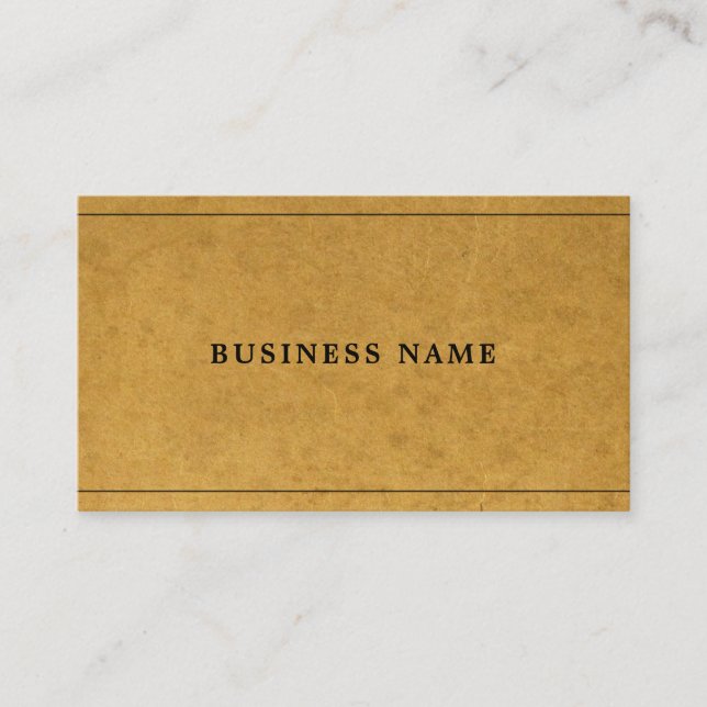 Printed Kraft Paper Modern Company Professional Business Card (Front)