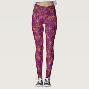 PRINTED Leggings WITH WINTER SNOWFLAKE