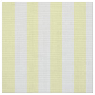 Printed Poplin Fabric, Yellow and White Stripes Fabric