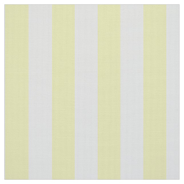 Printed Poplin Fabric, Yellow and White Stripes Fabric (Swatch)