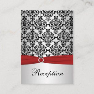 PRINTED RIBBON Red, Silver, Black Enclosure Card