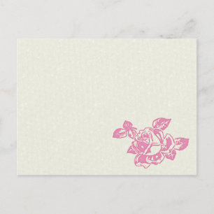 Printed Rose-DIY Postcard