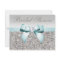 Printed Silver Sequin Teal Bow Image Bridal Shower