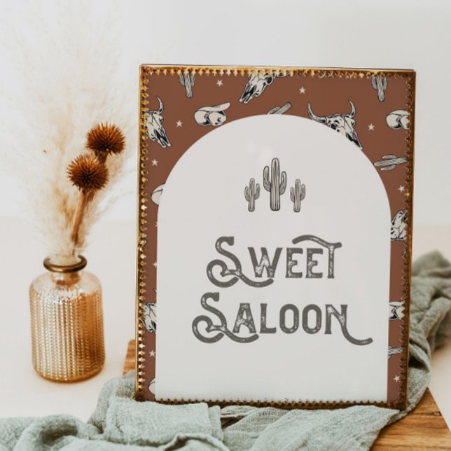 Printed Wild West Sweet Saloon Sign (Creator Uploaded)