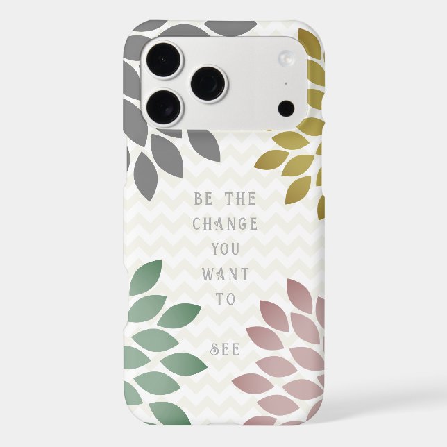 Printed Wood StarBurst Flower Personalised iPhone (Back)