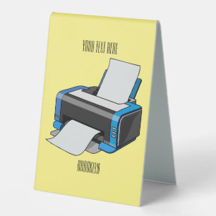 Printer cartoon illustration