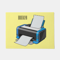 Printer cartoon illustration
