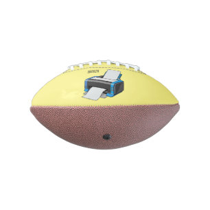 Printer cartoon illustration football