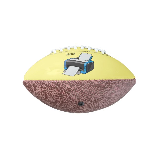 Printer cartoon illustration football (Rotated 270)