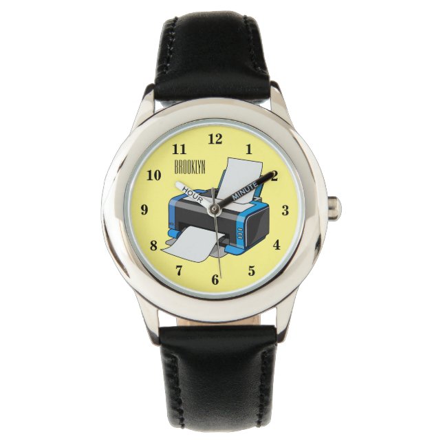 Printer cartoon illustration watch (Front)