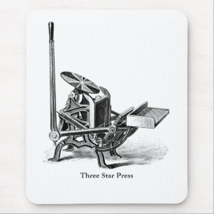 Printing press C&P Pilot letterpress mouse pad
